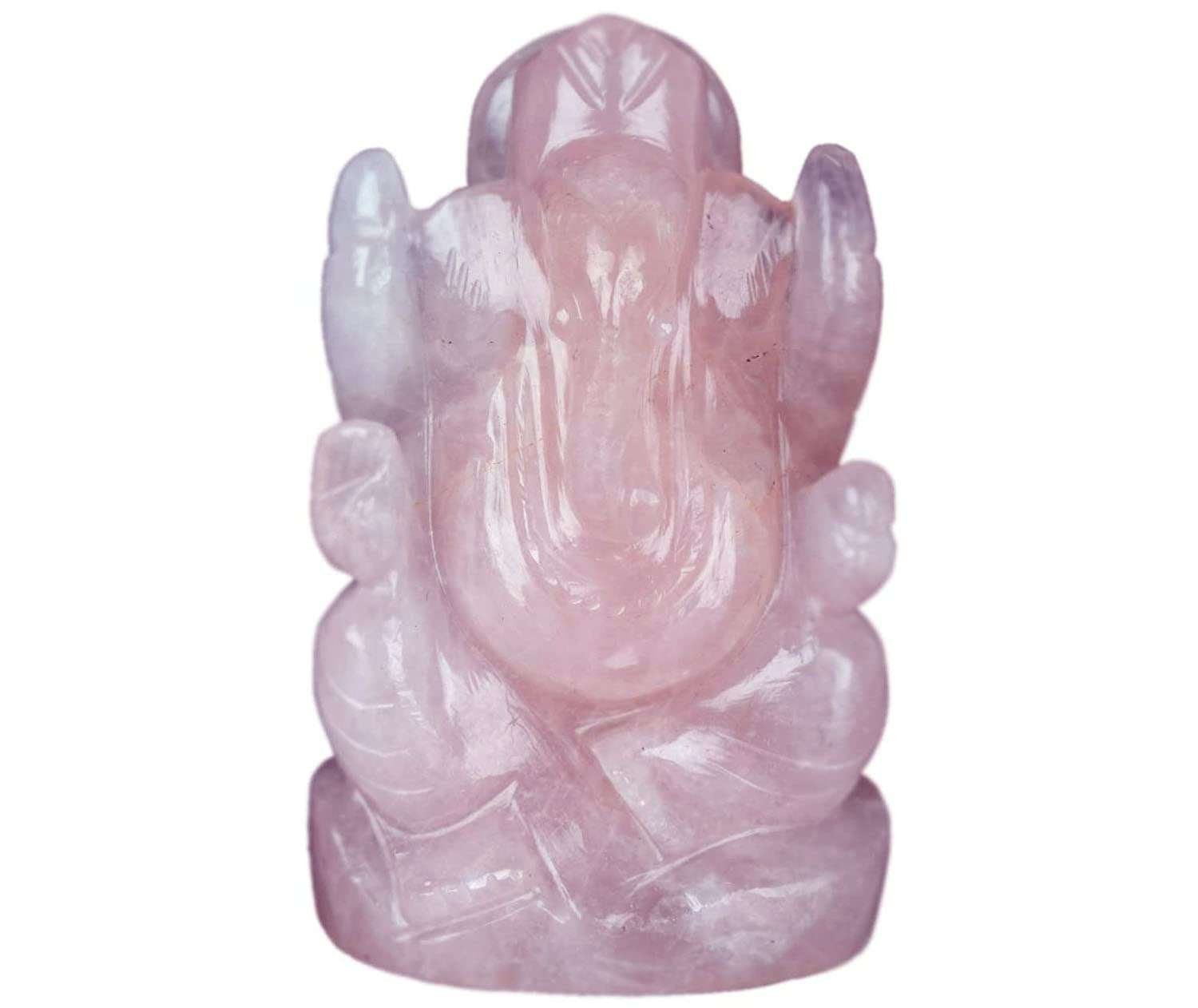 6mQVo3.jpg Crystal Ganesha Idol for Home D?cor Peace and Serenity Happy Man for Good Luck, Wealth, Prosperity at Home,Office Ganesha Idol For Gift Item (Rose Quartz)