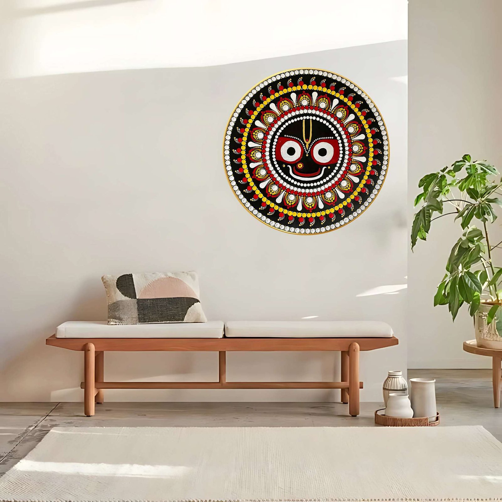 7FA5Ik.jpg Round Wall Painting - Image 4