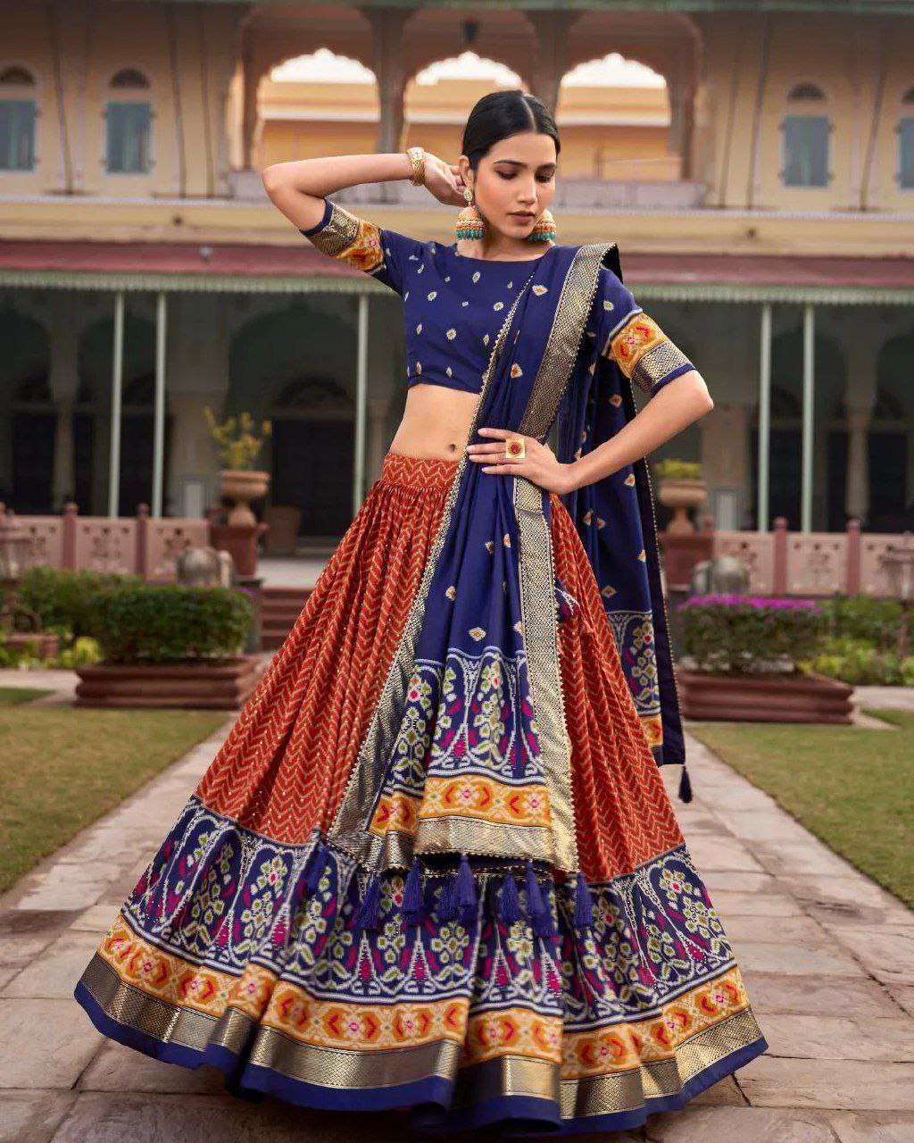 7bQrHh.jpg Women's Traditional Printed Lehenga Choli Set with Embroidered Dupatta ? Festive Wear - Image 7