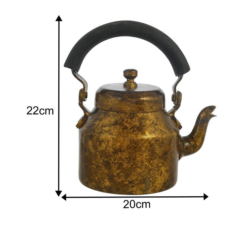 DSC-1572-1-2.jpg ALUMINIUM TEA KETTLE WITH 6 GLASS - Image 3