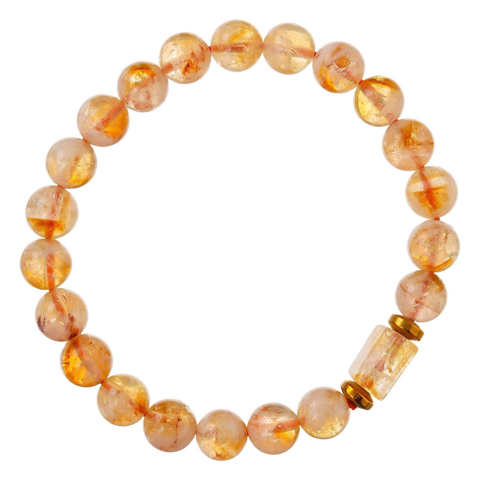 FgB0u0.jpg Citrine Tumbler Bracelet for Women Men's Gifts - Protection Healing Crystal Bracelet - 8mm Gemstone Beaded Adjustable