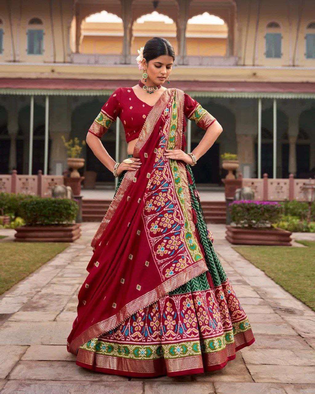 bKmZY4.jpg Women's Traditional Printed Lehenga Choli Set with Embroidered Dupatta ? Festive Wear - Image 5