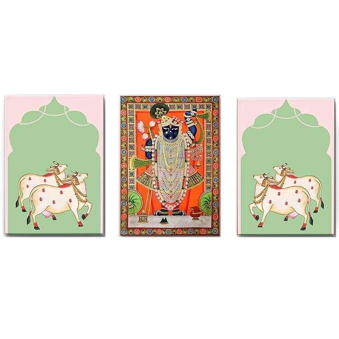 gla8md.jpg Pichwai Handmade Wall Painting - Image 6