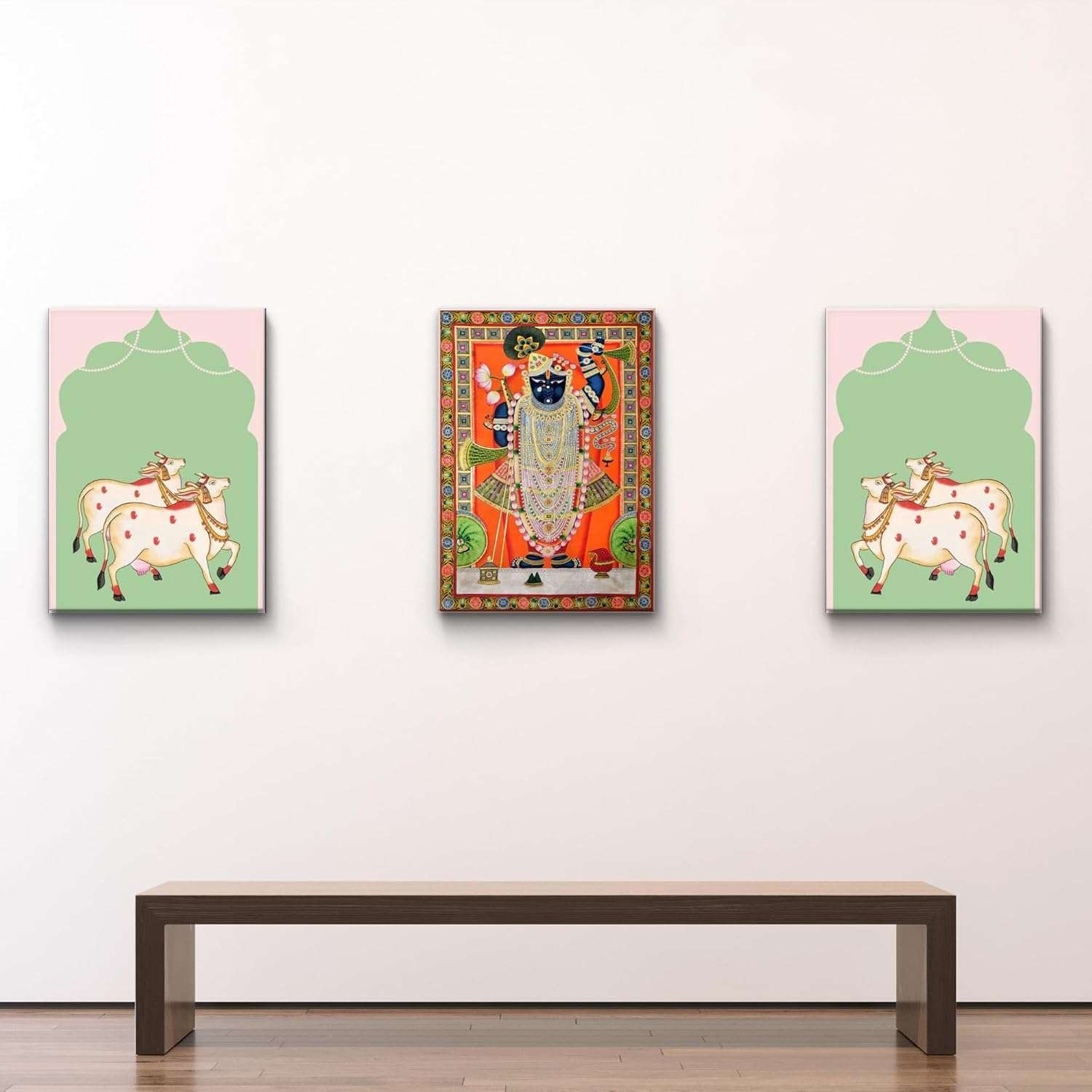 pLlU6s.jpg Pichwai Handmade Wall Painting - Image 4