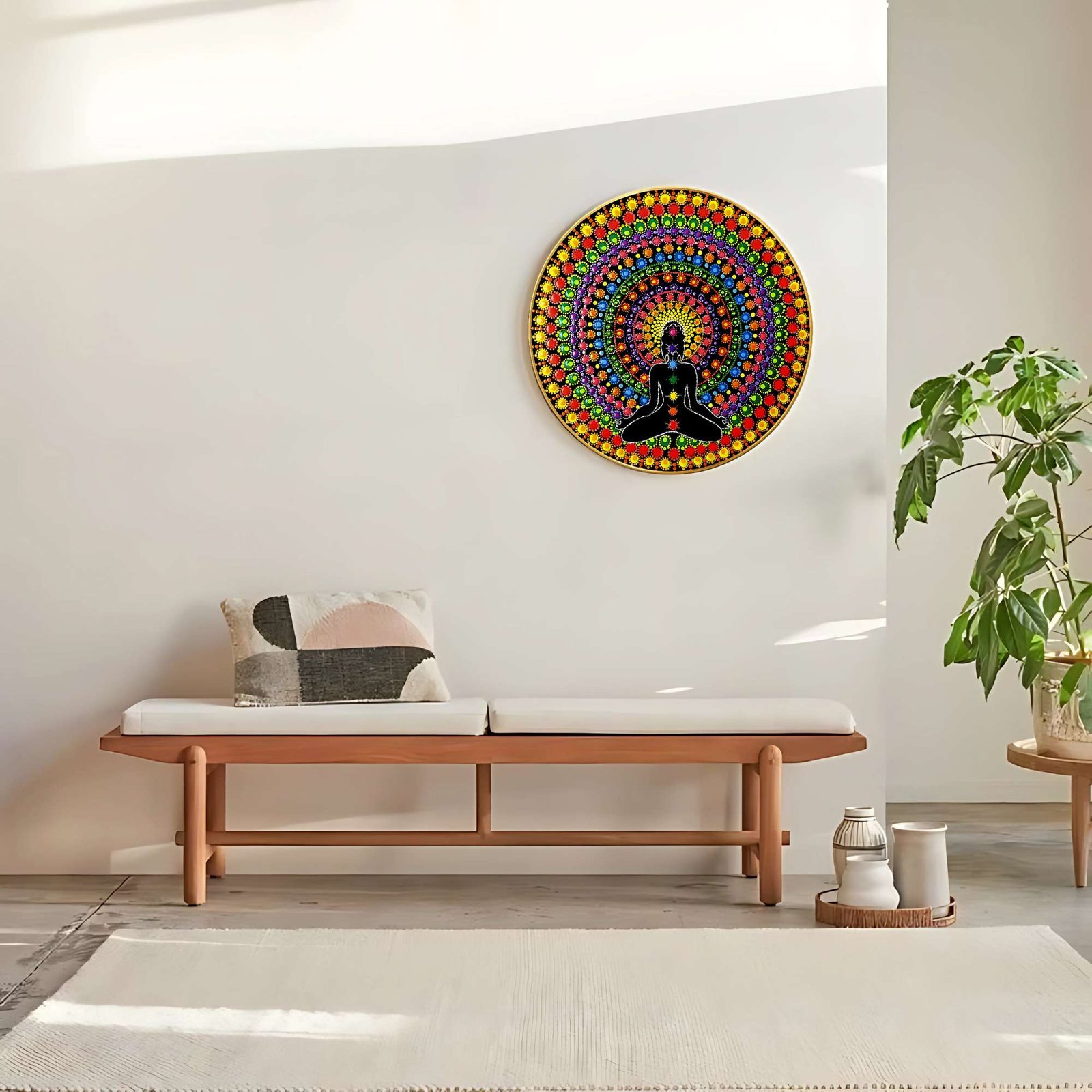 rVhRVq.jpg Round Wall Painting - Image 2