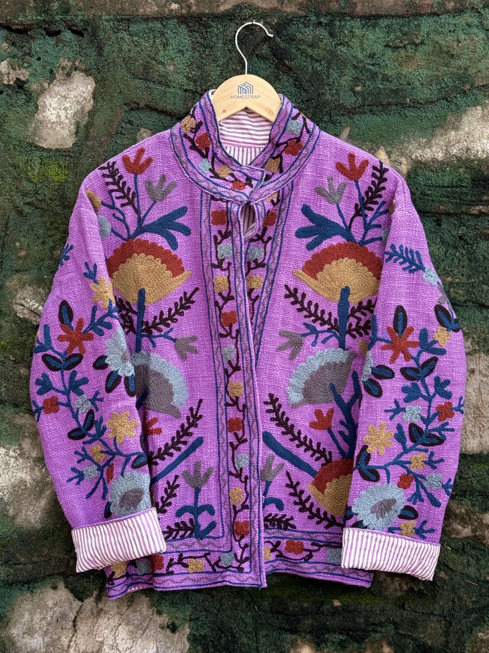 wc3Ozn-scaled-1.jpg Womens Purple Velvet Embroidered Jacket with Floral Design - Image 4