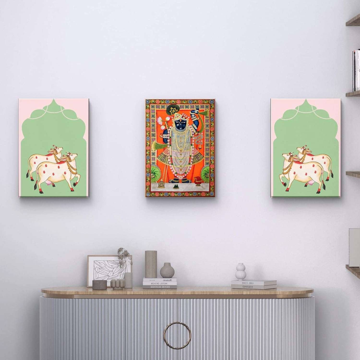 yDzqa1.jpg Pichwai Handmade Wall Painting - Image 3